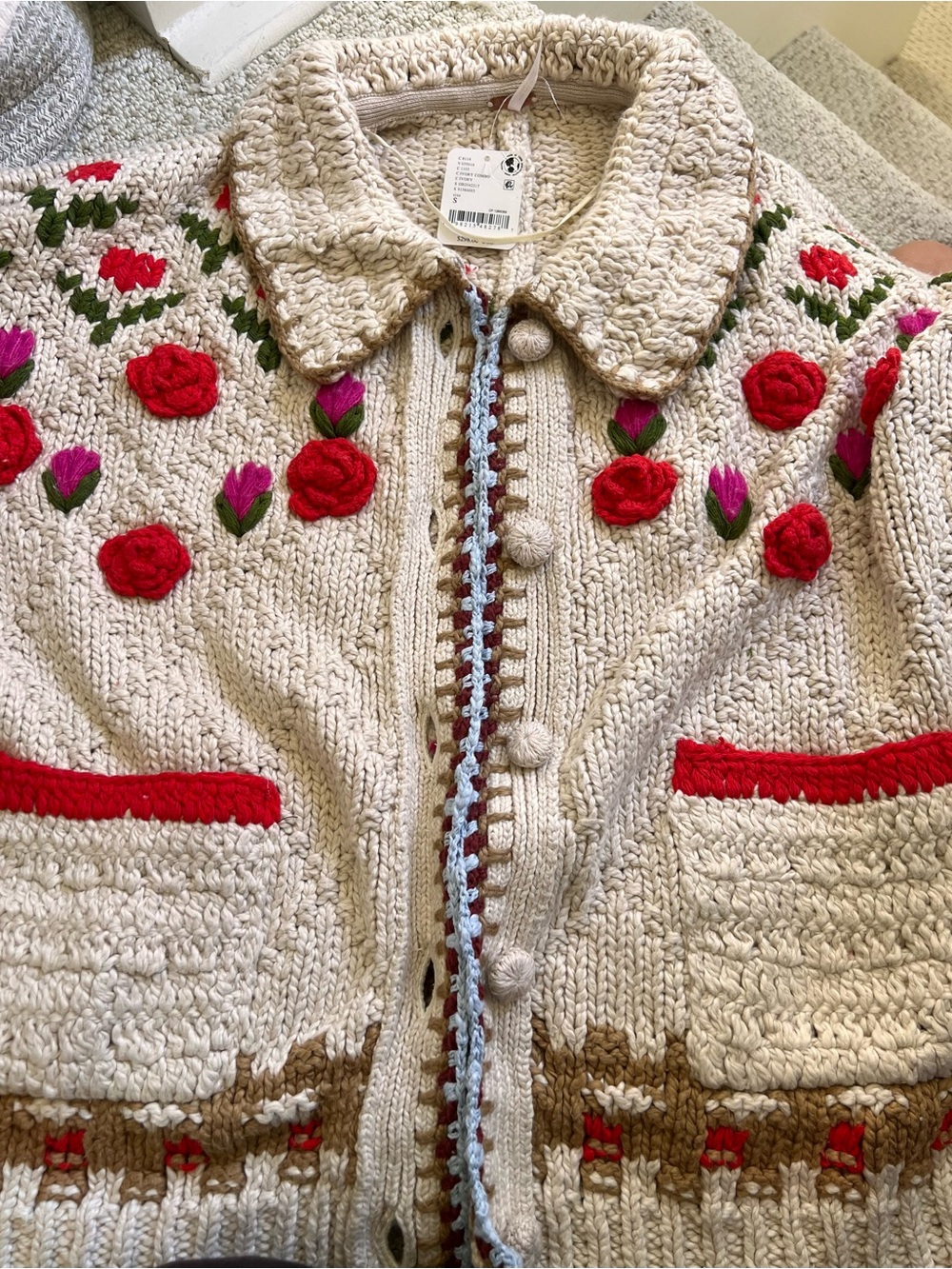 Free People Rosebud Oversized Cardigan Sweater - Picture 7 of 9